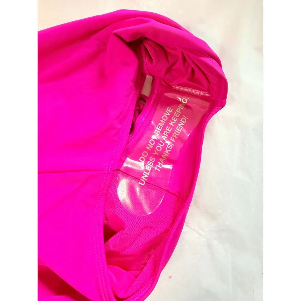 Ta3 Plungey Pink XL‎ Short One Piece Swim NWT